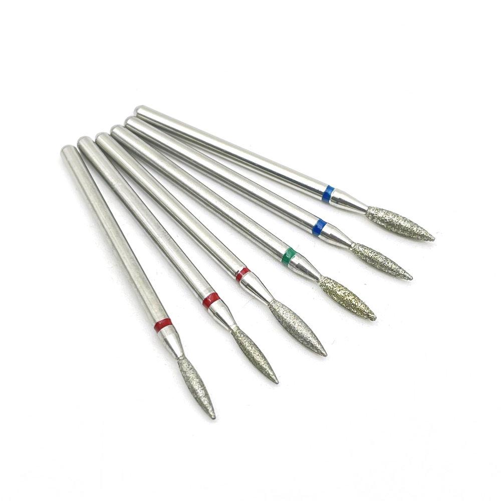 

6 шт. резак для маникюра, твердосплавные алмазные сверла для ногтей, набор фрез для дизайна ногтей, набор инструментов для педикюра, сверла для ногтей C6-2