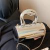 Contemporary Acrylic Cylinder Handbag Perfect for ShoppingTraveling and Dating