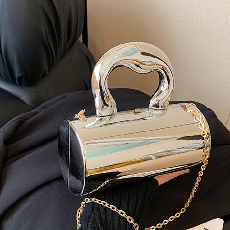 Contemporary Acrylic Cylinder Handbag Perfect for ShoppingTraveling and Dating