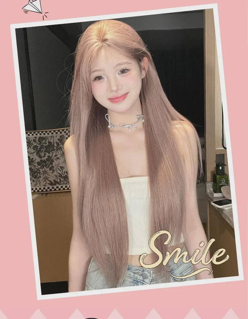 Siyu Wig: Lace Front Long Straight Hair – Natural Full Head Cover
