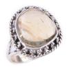 Natural Citrine Gemstone Handmade 925 Solid Sterling Silver Ring Size 7 l2I87