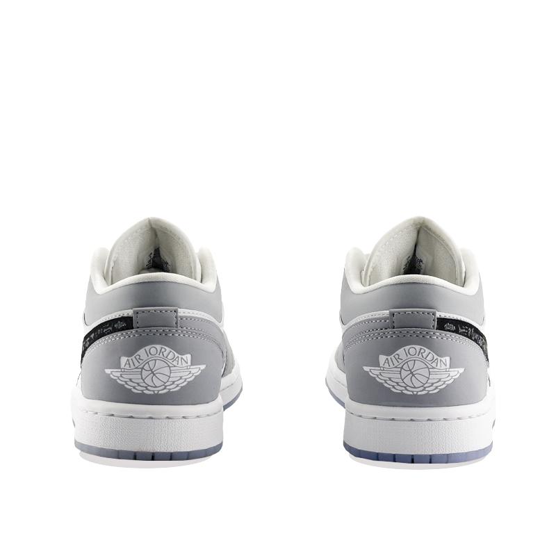 Jordan Air Jordan 1 Low 'Wolf Grey' Submerged Anchor Dämpfung Rutschfest Abriebfest DC0774-105(Team877-)