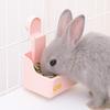 Bite Resistant Rabbit Drinking Bowl Sliding Rail Movement Guinea Pigs Feeding Bowl  Cage Mount