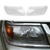A03E-1Pair Car Headlight Shell Lamp Shade Transparent Lens Cover Headlight Cover For Mitsubishi Sport Pajero Race