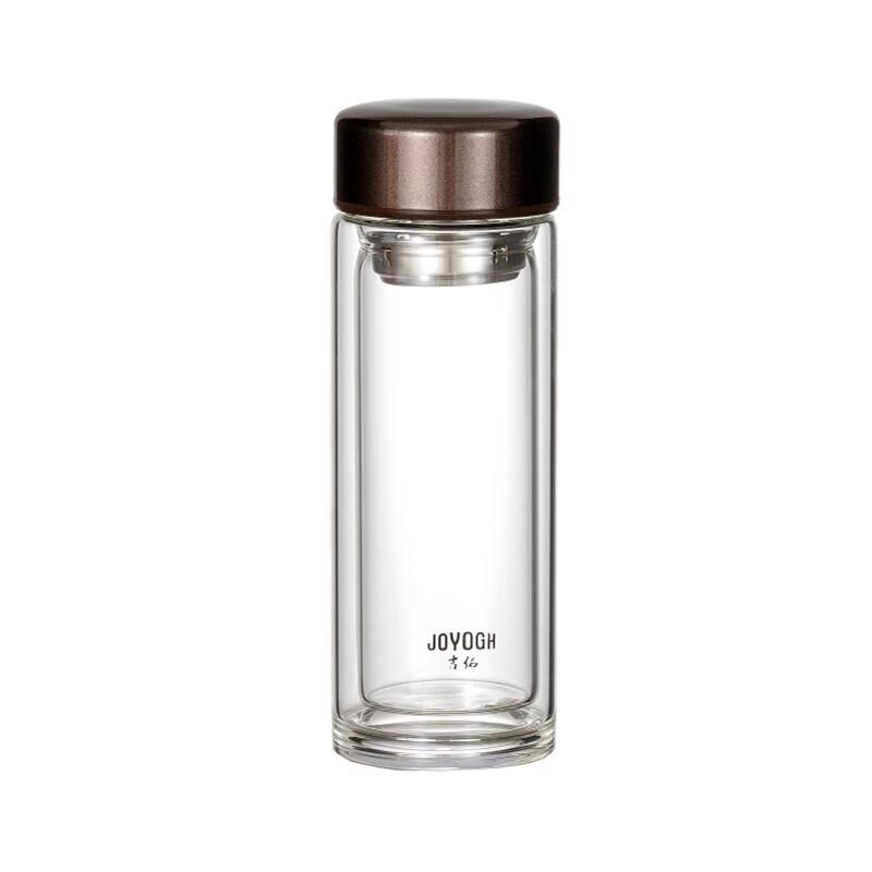 JOYOGH Double Wall Borosilicate Glass Tea Infuser Bottle