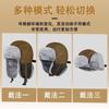 24 Winter Cold-proof Leather Men's Velvet Thermal Ear Caps Outdoor Skiing Windproof Pilot Hats Women