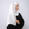 Glitzernder Strass-Baumwoll-Jersey Muslimischer Hijab Langes Tuch Damen Kopfbedeckungen Schal Turban Einfaches Stirnband Malaysia Tudung Ramadan