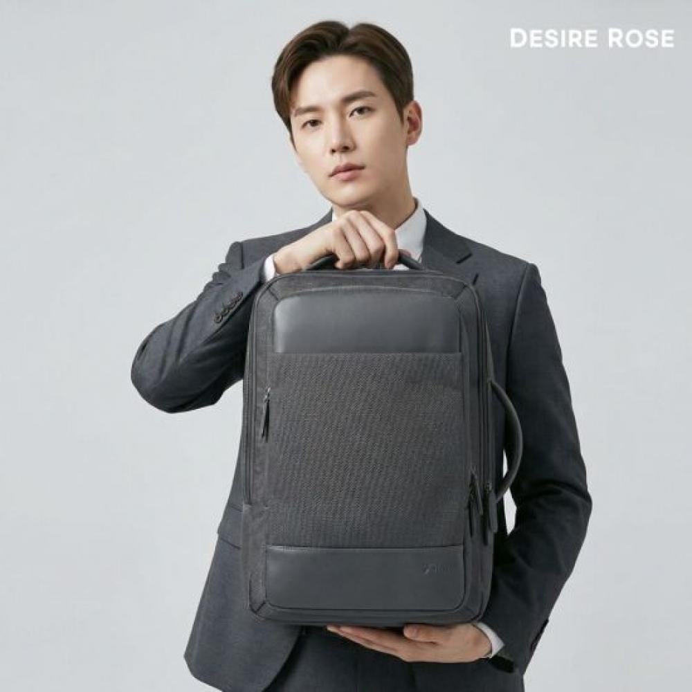 Desire Rose Men Business Laptop Backpack 2color Expandable