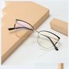 1.67 1.74 -8 to +8 Women Cat Eye Glasses Design Trendy Metal Anti Blue Light Glasses Blue Light Blocking Eyewear Computer Optical Spectacle
