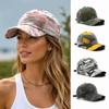 Camouflage Dad Hat Washed Cotton Sun Hat Vintage UV Protection Hat  For Men Women