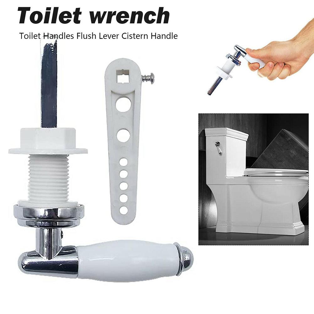 100% Brand New Toilet Cistern Lever Toilet Flush Handle Toilet Wrench 1 Set Cistern Lever Handle Toilet Cistern Handle
