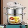 Sigang 26CM 2-Layer Stainless Steel Steamer
