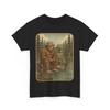 Bigfoot Fishing Men Boys Sasquatch Fishing Distressed T-Shirt