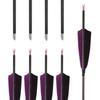6/12/24pc ID4.2mm Pure Carbon Arrow Shaft Spine 300 350 400 500 600 700 800 900 1000 1100 1300 1500 1800 with 4in Turkey Feather 5