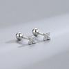 New Fashion Heart Stud Earrings for Women Hypoallergenic Screw Cartilage Helix Earring Girls Piercing Accessories Jewelry Gifts