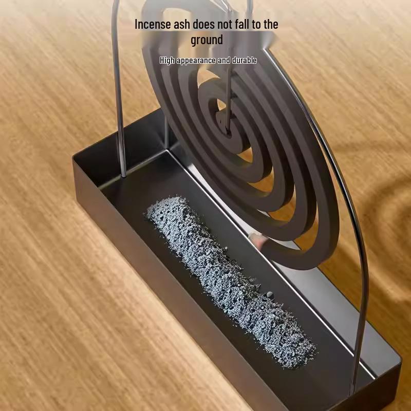 Mosquito Coil Holder: Fireproof Iron Art Ash Catcher & Incense Burner Stand