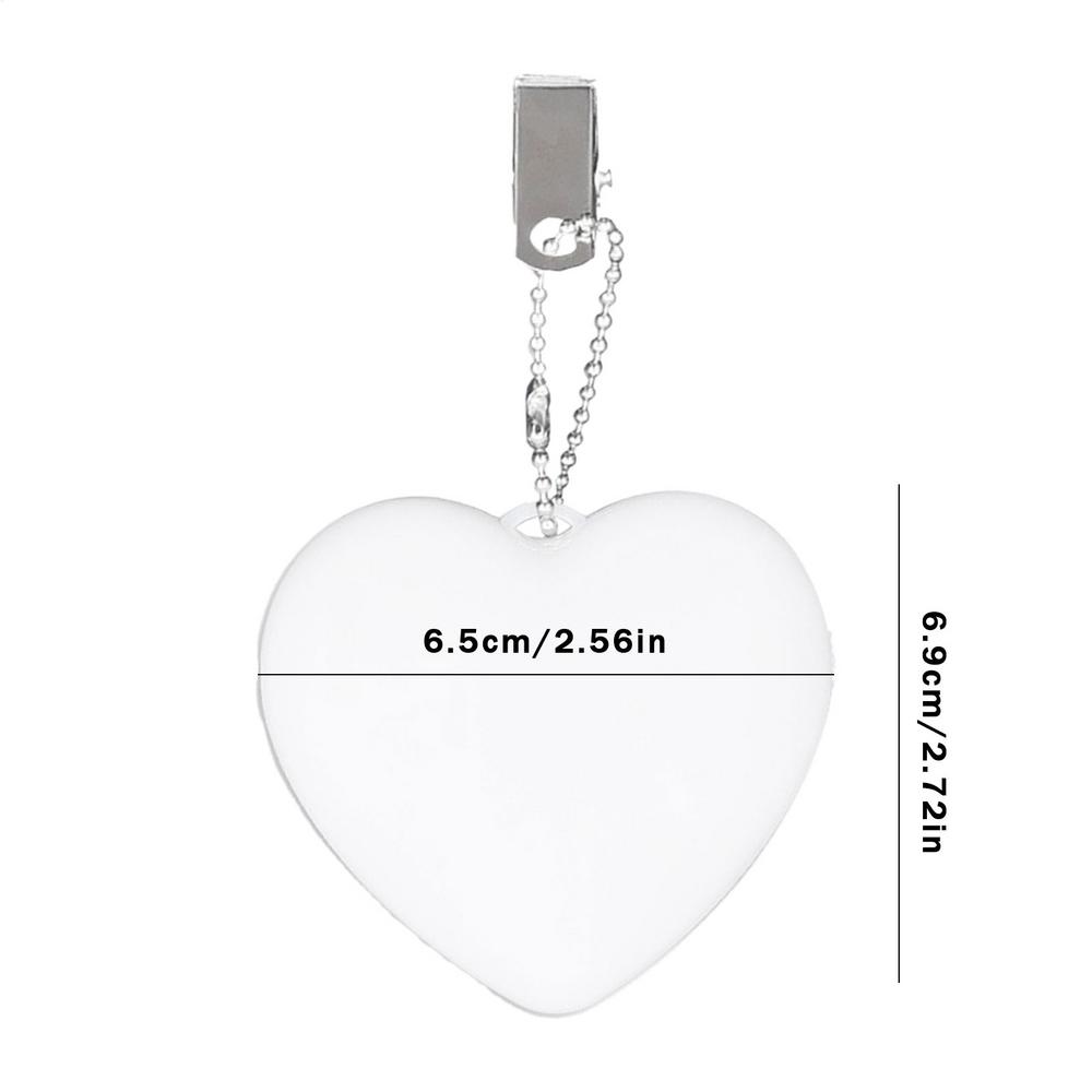 1PC Purse Heart LED Light Handbag Lamp Automatic Motion Activated Purse Heart Shaped Night Light for Women Girls Purse