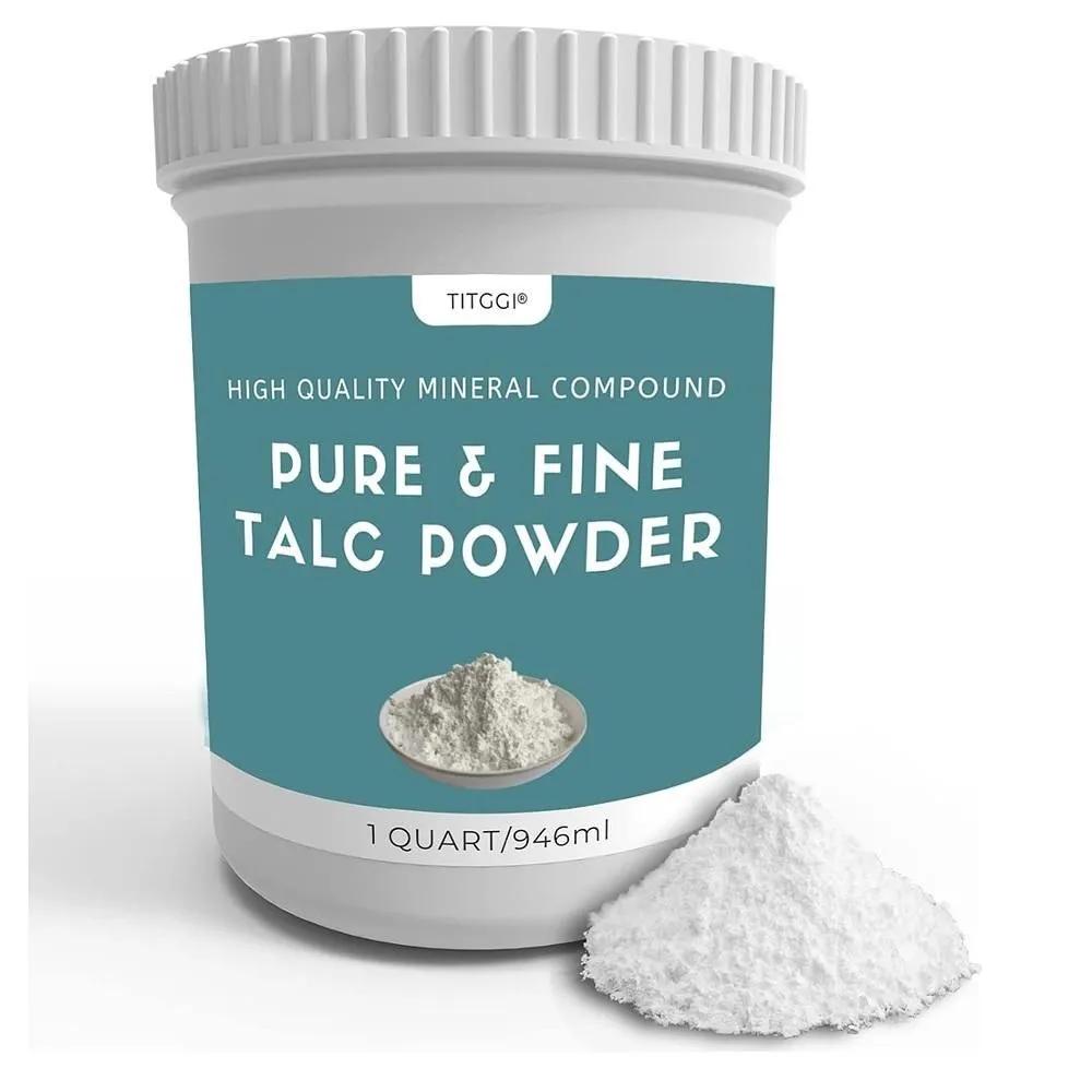 

TITGGI Pure & Fine Talc Powder 946ml 1 Pack 1 Quart Super Purity Talcum Powder, Extremely Fine Talc