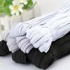 2-10M  White & Black Elastic Bands - Versatile Sizes 4-10mm, Durable Polyester Stretch Tape for DIY Sewing, Crafts