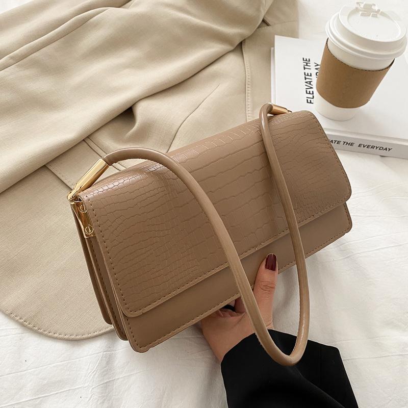 Tasche Damen 2020 Neu Nische Einfach Retro Handtasche Damen Vielseitige Tasche Achsel Schultertasche