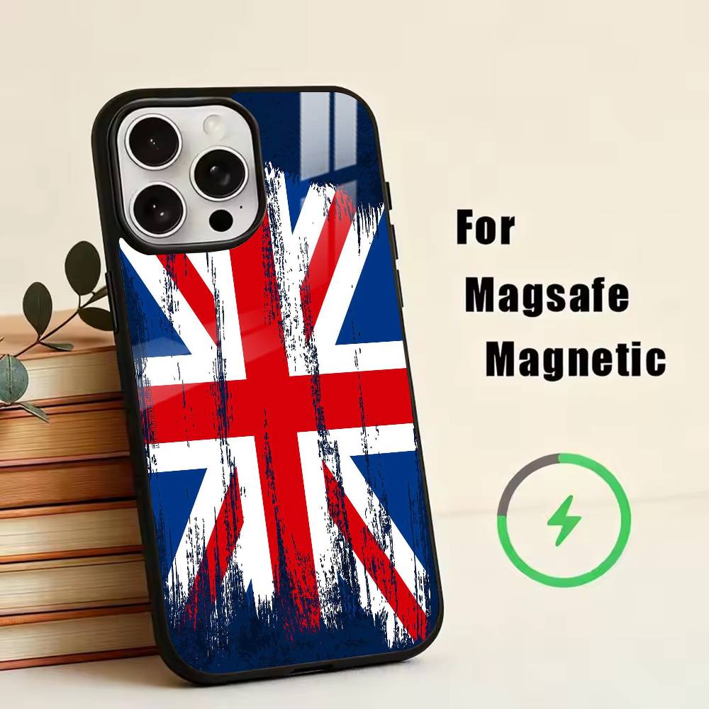 Die amerikanische Flagge Handyhülle Für iPhone17,16,15,14,13,12,11 Plus,Pro Magnetisch Für Magsafe Kabelloses Laden