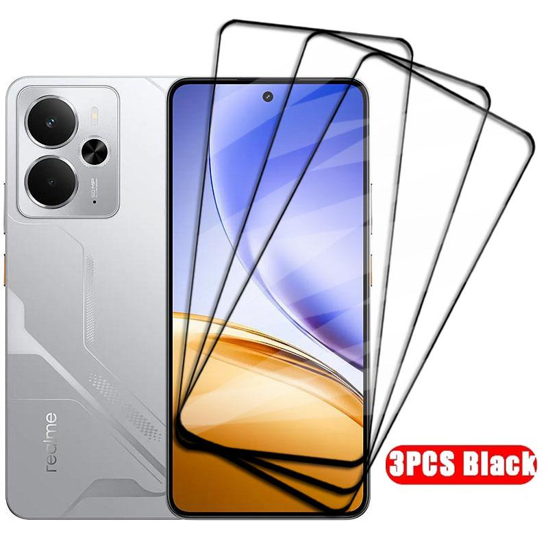 4-1Pcs Full Cover Glass For Realme 14 5G Tempered Glass For Realme 14 Screen Protector HD Protective Phone Film Realme 14