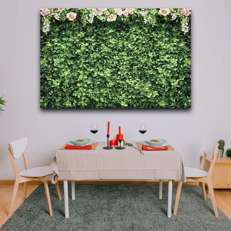 2D Eucalyptus Flower Backdrop - Greenery Photography Background Banner