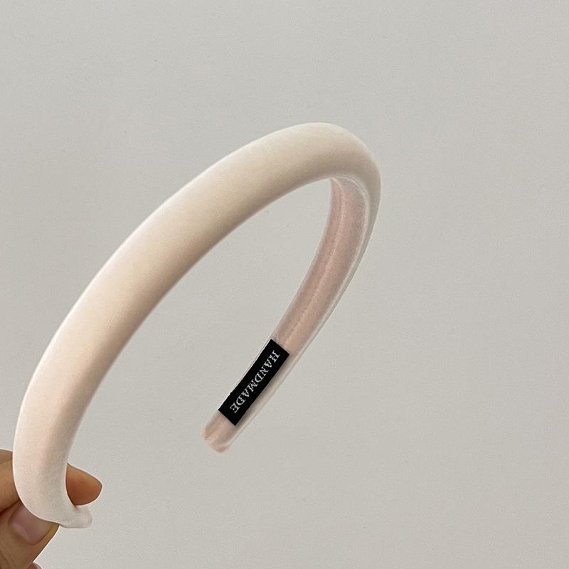1.5cm Width High grade velvet Hair Bands headband retro slim edge hair clip new autumn outerwear style solid color Hair Hoops