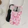 Europe and the United States Hot-selling Full-screen Bow iPhone15 Film Two-in-one Apple 17Pro Large-hole Wave Mobile Phone Case