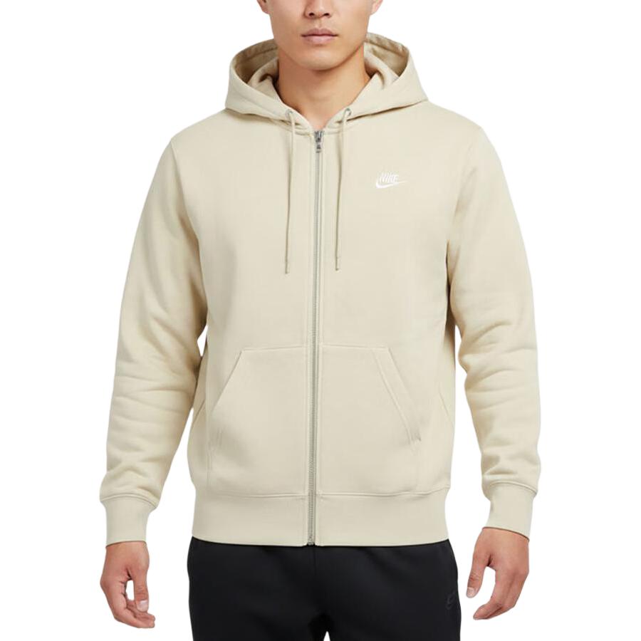 Мужские бежевые толстовки Nike с капюшоном, умеренный кардиган FN3885-229 S
