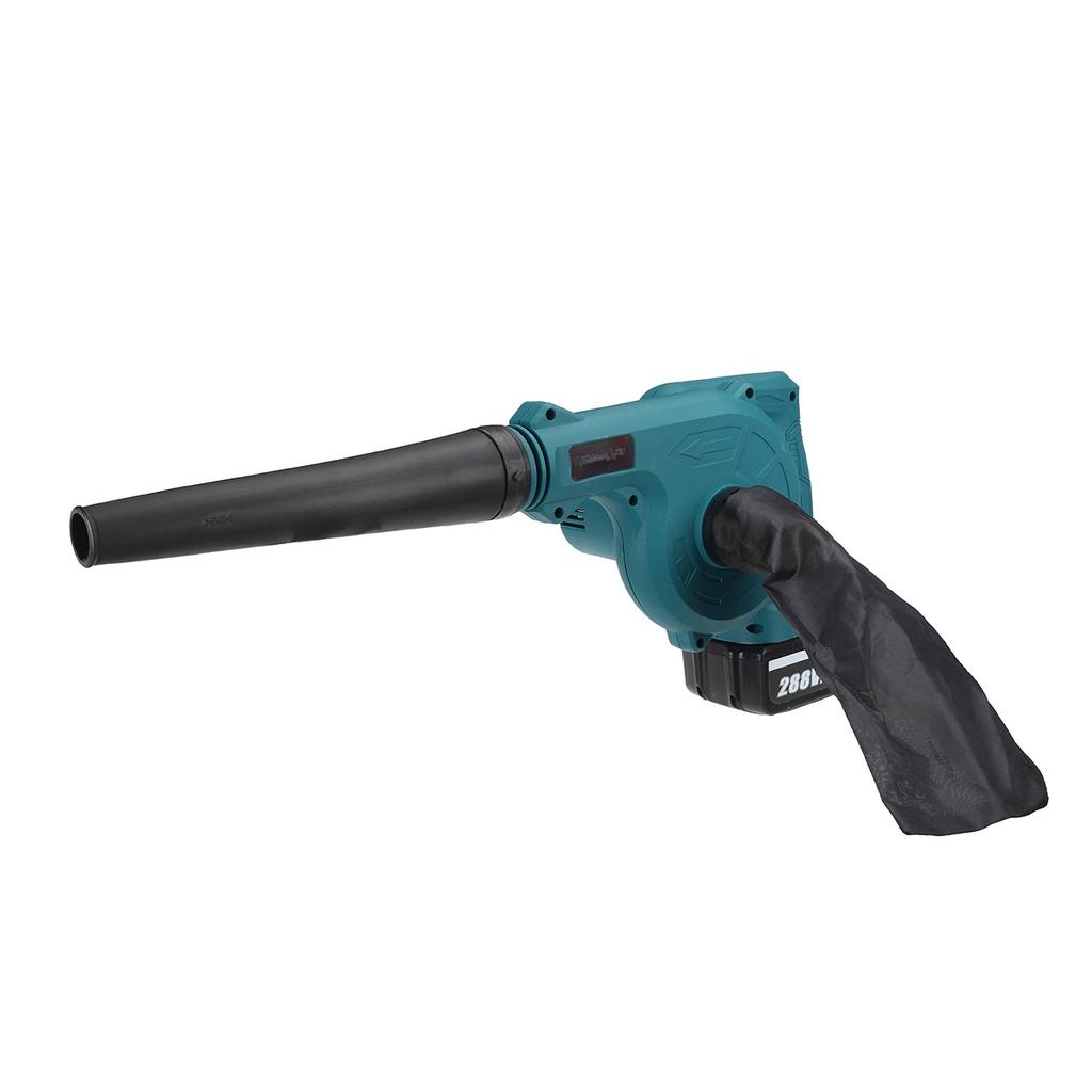 Suflantă de aer electrică fără fir și aspirație portabilă frunze calculator colector de praf curățător sculă electrică 880W pentru baterie 15000mAh 2 în 1