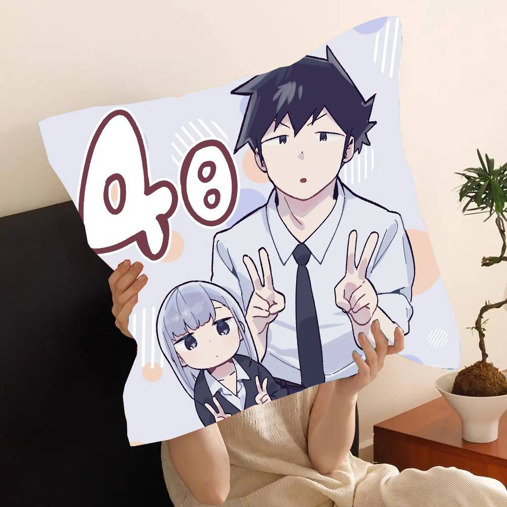 Anime Aharen San Is Indecipherable Pillow Case Fashion Square Pillowcase Bedroom Sofa Room Ins Decoration Leisure