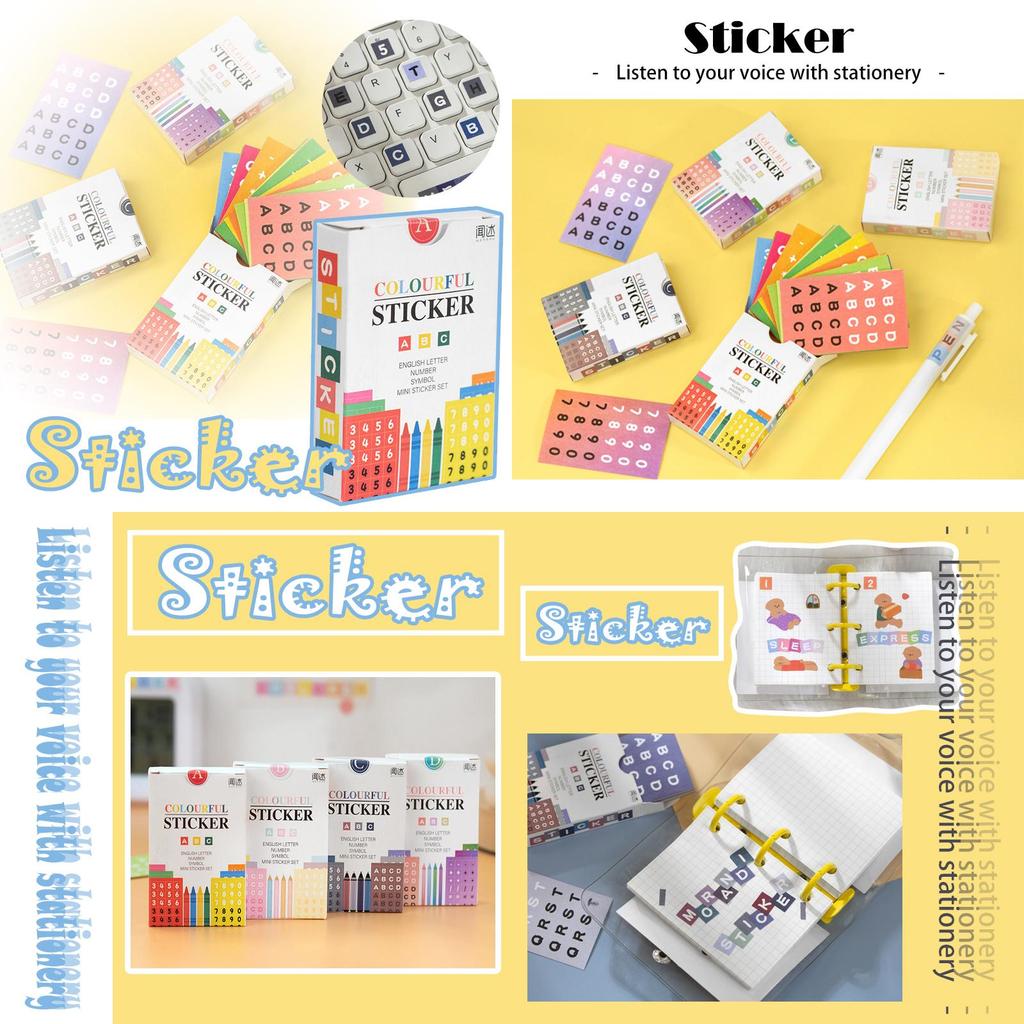 Handgefertigte Alphanumerische Aufkleber Für DIY-Projekte Mit Atemberaubenden Vintage-Papierdesigns