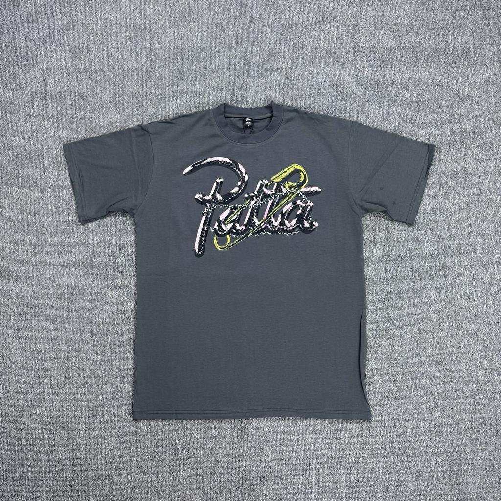Amerikanische grenzüberschreitende trendige Marke PATTA Designgefühl Buchstabendruck Kurzarm-T-Shirt Herren- und Damen-Trendmarke Vielseitiges lockeres Oberteil
