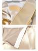 Elegant Champagne Acetate Suit for Women: Satin Top & Fishtail Skirt Set (Spring/Autumn)