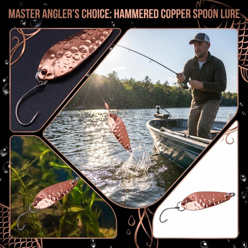 Fishing Spoon Lure Bionic Design Metal Spoon Lure for Long Distance Casting Durable Fishing Bait with Single Hook for Freshwater and Saltwater Fishing