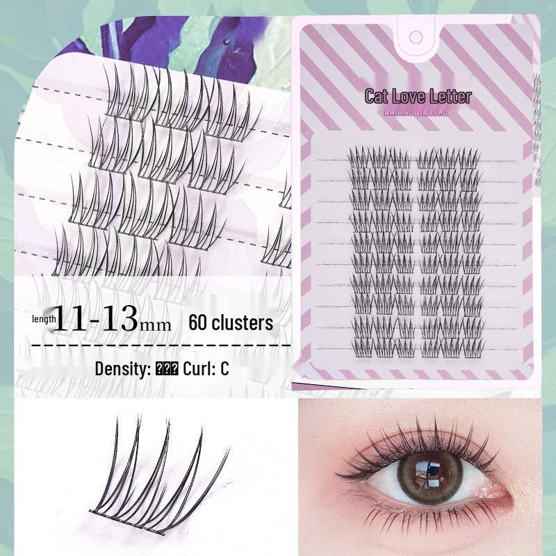 "Cílios postiços Lazy Trilogy Sunflower White Moonlight Magic Fairy Curl"