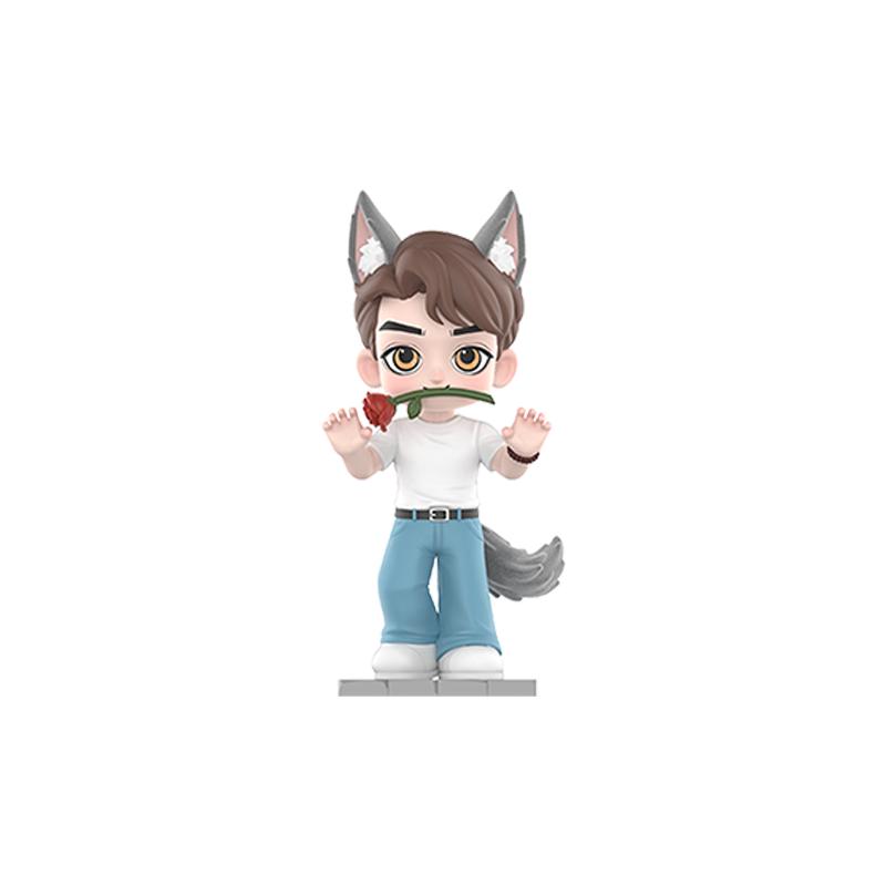 New POP MART Wang Junkai Mii Man Collection Figure Mystery Boxes Single Mystery Box/Full Box 6 Pcs PPMT-2404-0090