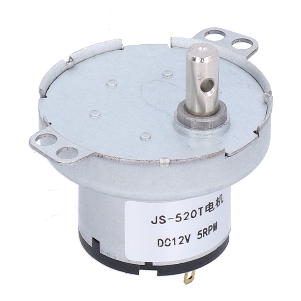 Synchronní motor JS‑520T Odolný DC 12V 5RPM převodový motor pro elektronické produkty