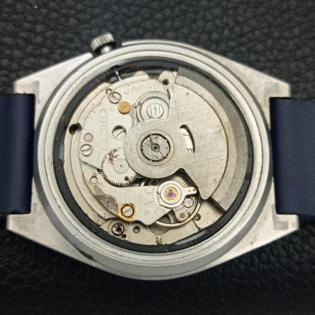 Seiko 5 AUTOMATIC 7009A JAPAN MENS VINTAGE ARABIC BLUE DIAL WATCH A702652-1 R209-a702652