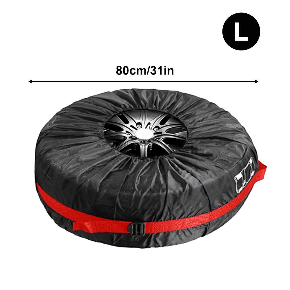 1PC Heavy-Duty All-Weather Spare Tire Cover Waterproof Dust-Proof UV Protection Storage Bag For Off-Road SUV Truck Campers