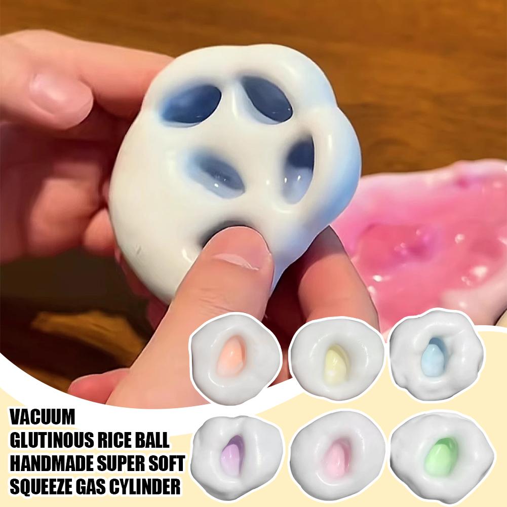 Vacuum Glutinous Rice Ball Slow Rebound Toys Unique Stress Toy Relief H5S3