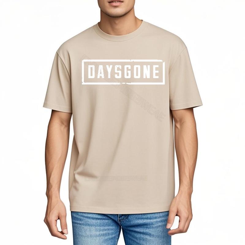 Summer Top Quick-dry Round Neck Tee Daysgone Printed On Black Shirt O-Neck Quick Dry T Shirt New Arrived Basic T Shirt O-Neck