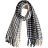 Houndstooth Plaid Ins Scarf Women's Autumn and Winter New Korean Version Versatile Student Shawl Warm Scarf Men's Trend