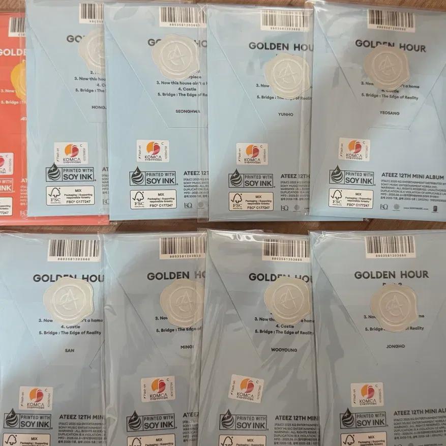 

Нераспечатанный альбом Ateez из 9 дисков