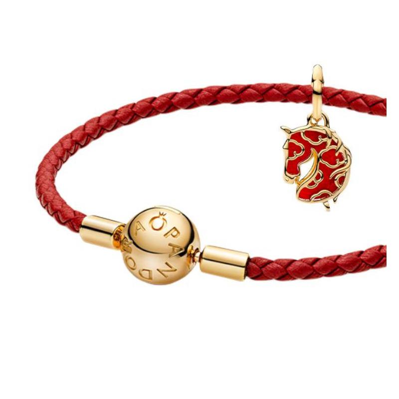 Pandora Little Fire Horse Design Bracelet Women's Red ZT26020401A