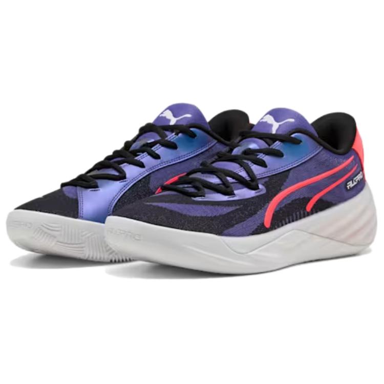 PUMA All Pro Nitro Slip Resistant Abrasion Resistant Low top Basketball Shoes Men's Purple 311258-01