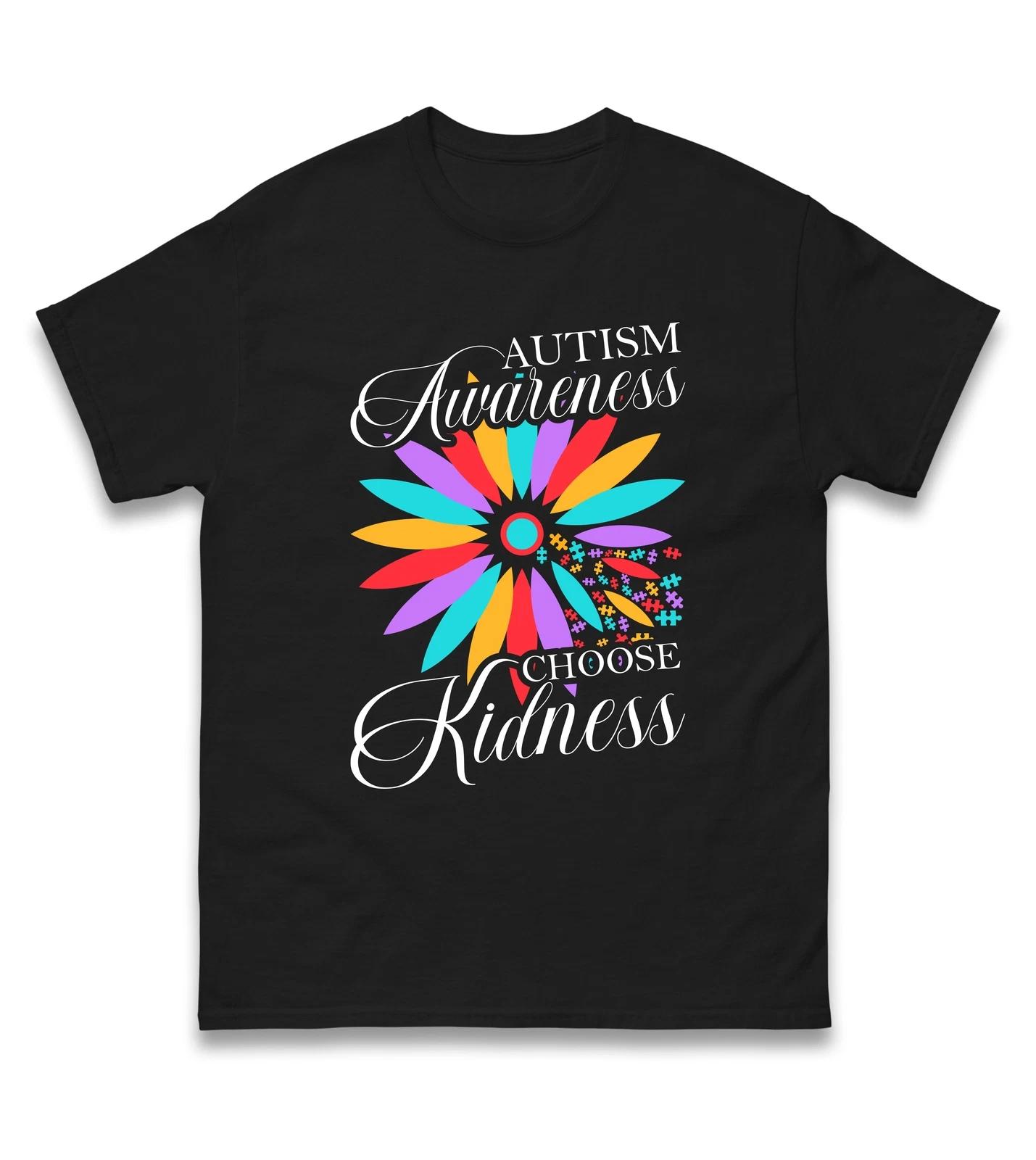 Flower Autism Awareness T Shirt,Autism Awareness Support,Gift Autism Advocates S