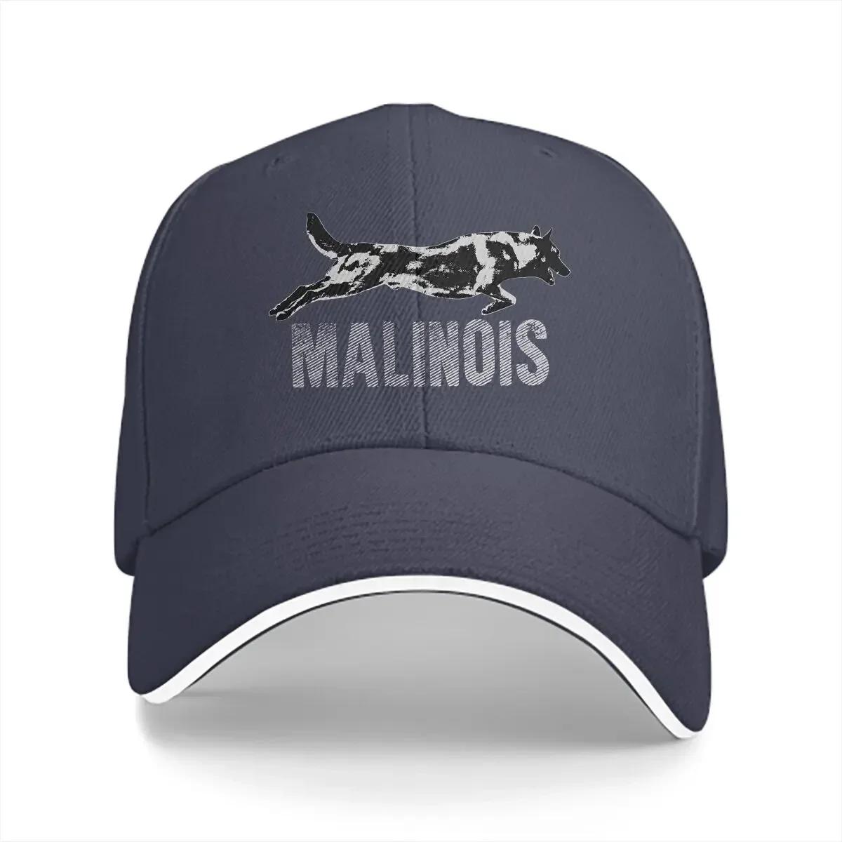 aWashed Мужская Бейсболка Малинуа Бельгийская Овчарка Тракер Снэпбэк Кепки Кепка Папы Кинологическое Подразделение Служебная Собака Гольф Кепки One Size