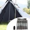 Stainless Steel Fire Resistant Chimney Pipefor Outdoor Camp Stove with Cooling Hole for Heat Dissipation and Tent Protecting
